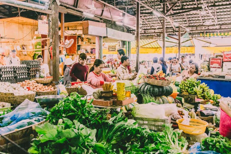 Puesto típico del mercado