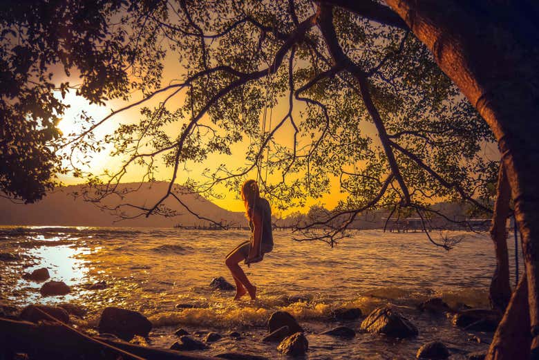 Atardecer en Samloem