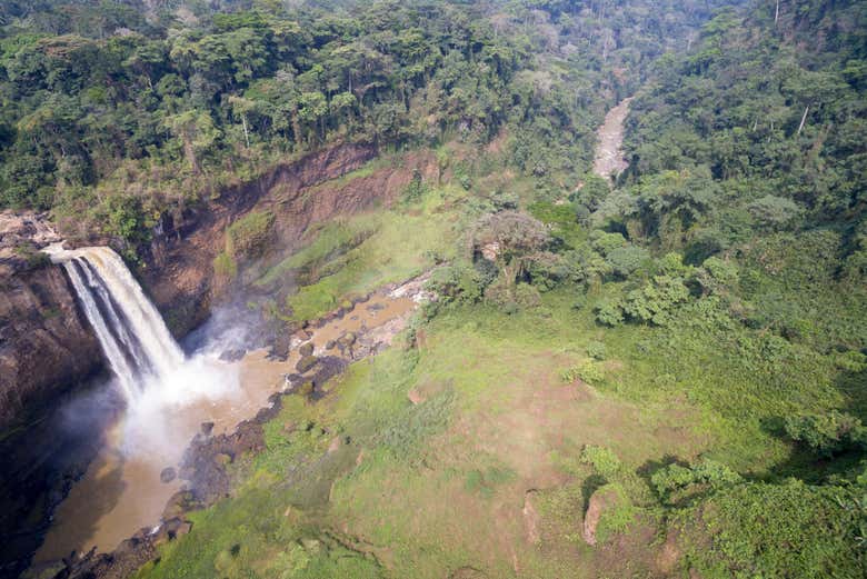 Cascate di Ekom Nkam dall'alto