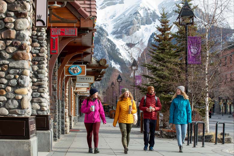 Caminando por el centro de Banff
