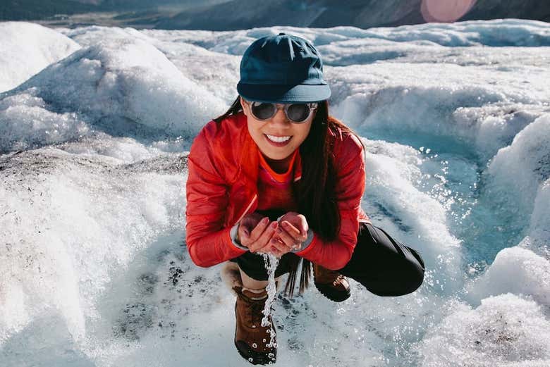 ¡Podréis beber agua del glaciar!