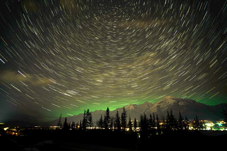 Cielo nocturno en Banff