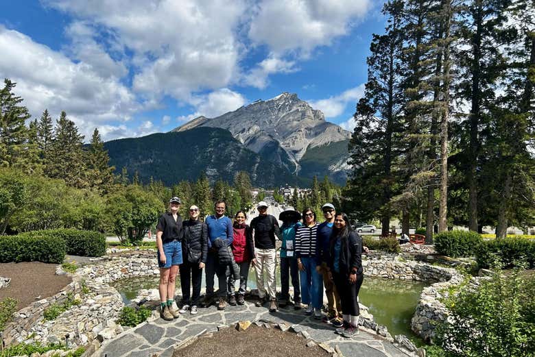Disfrutando de la visita guiada por Banff