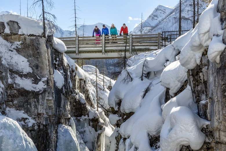 Paisaje nevado en Marble Canyon