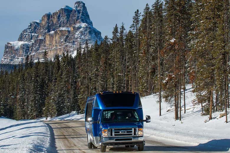 Chegando ao Lake Louise