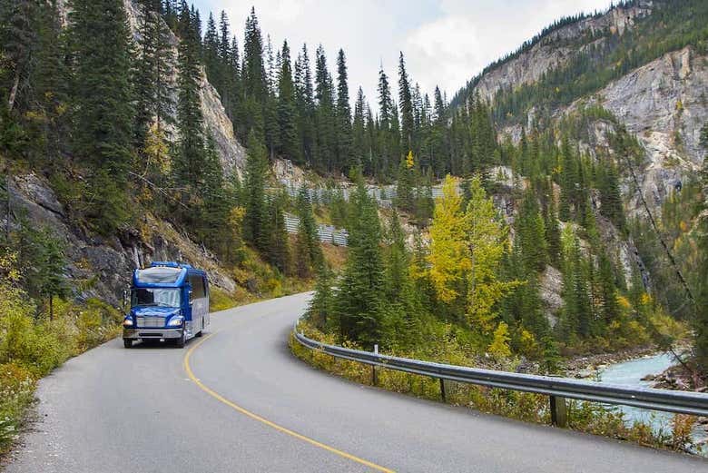 Viajando a lo largo de Banff
