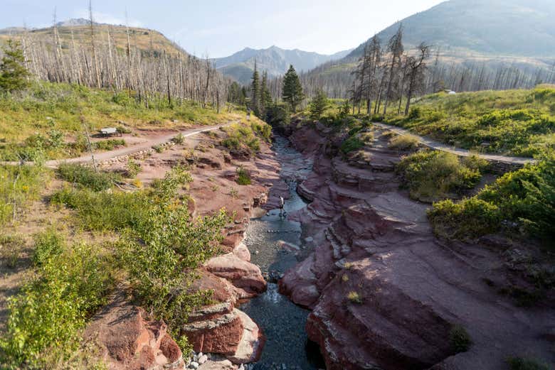 El desfiladero Red Rock Canyon