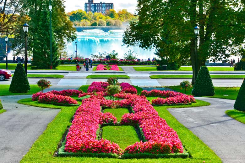 Los bonitos jardines del Parque de la Reina Victoria