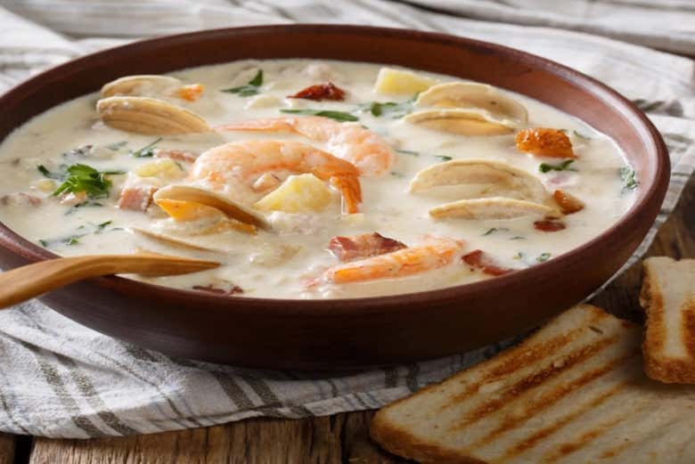 Una deliciosa sopa de pescado