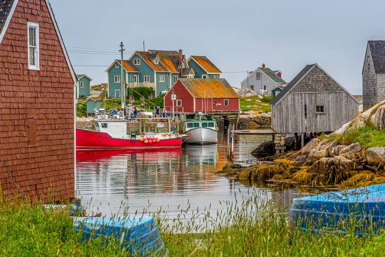 Le tipiche case di pescatori di Peggy's Cove