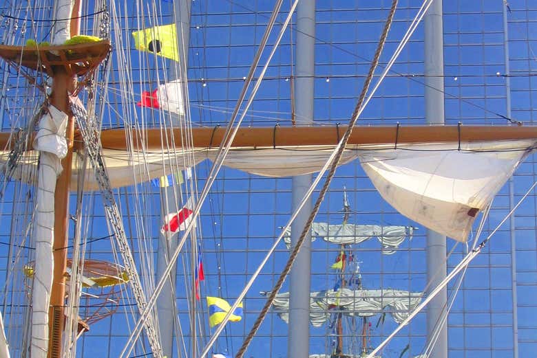 Las velas de un barco