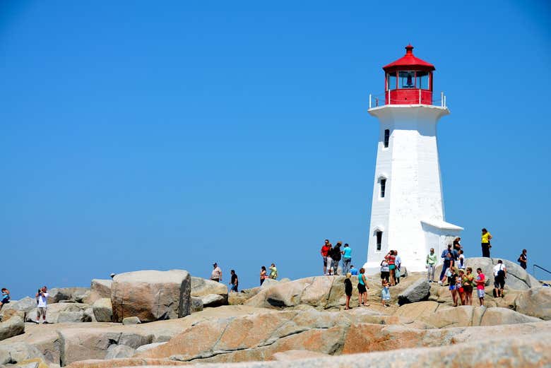 Visitando il faro di Peggy's Cove