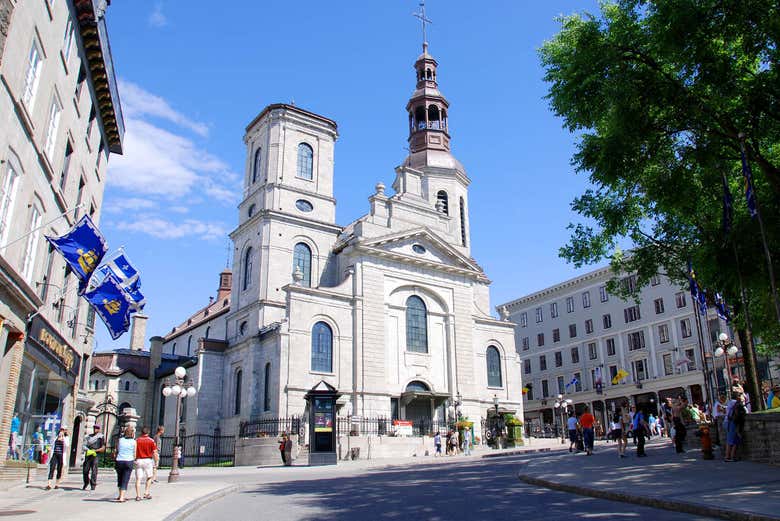 Basílica de Notre Dame, en el casco antiguo de Quebec