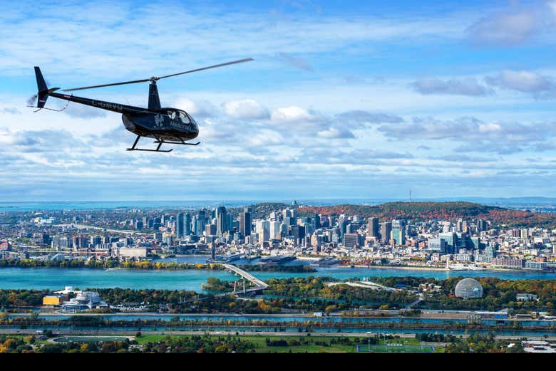 Vol en hélicoptère à Montréal
