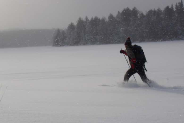 Paseo por Plevna con raquetas de nieve