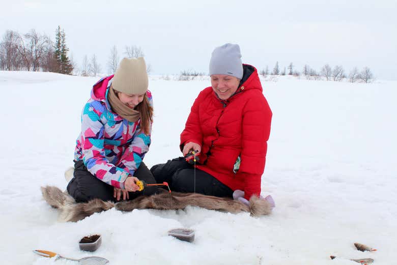 Ice fishing in Plevna