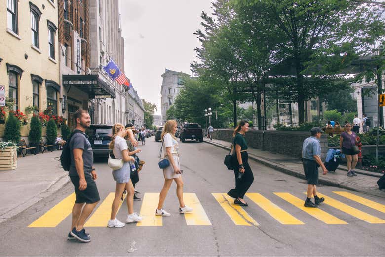 Camminando per le strade di Quebéc