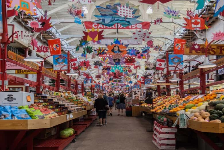 Inside the Saint John market