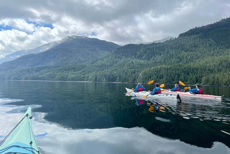 Kayak along Vancouver's northern coast