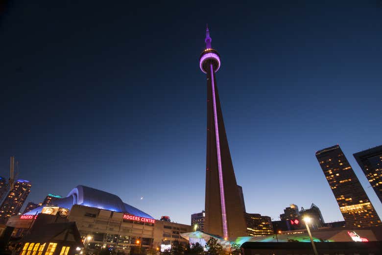 See the city sparkle at night from the CN Tower