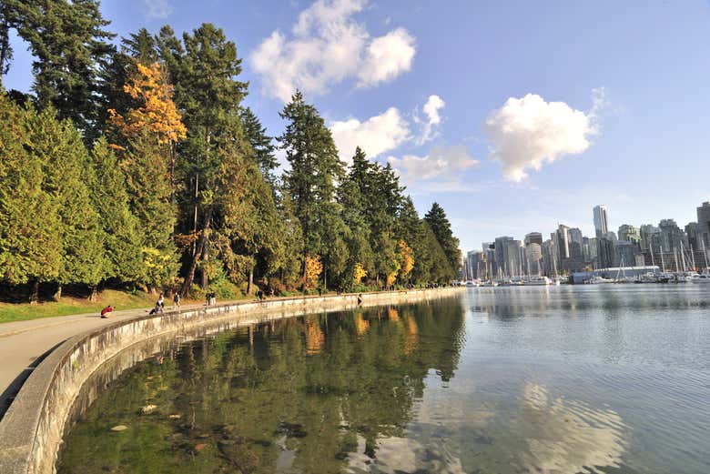 Stanley Park desde el barco