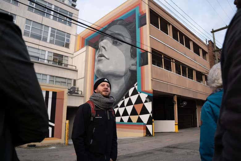 Uno dei murales di Vancouver