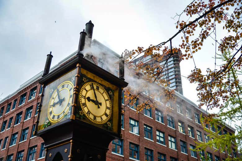L'emblématique horloge à vapeur