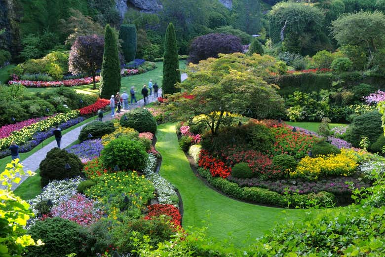 Passeando pelos jardins Butchart