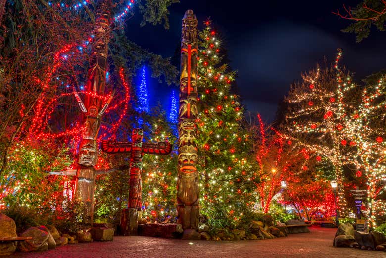 Totems and Christmas trees in Vancouver