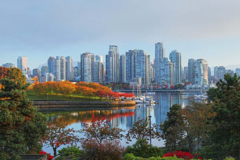 L'horizon de Vancouver en automne