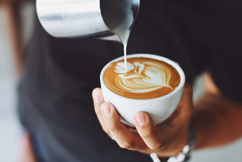 Caffè con decorazione