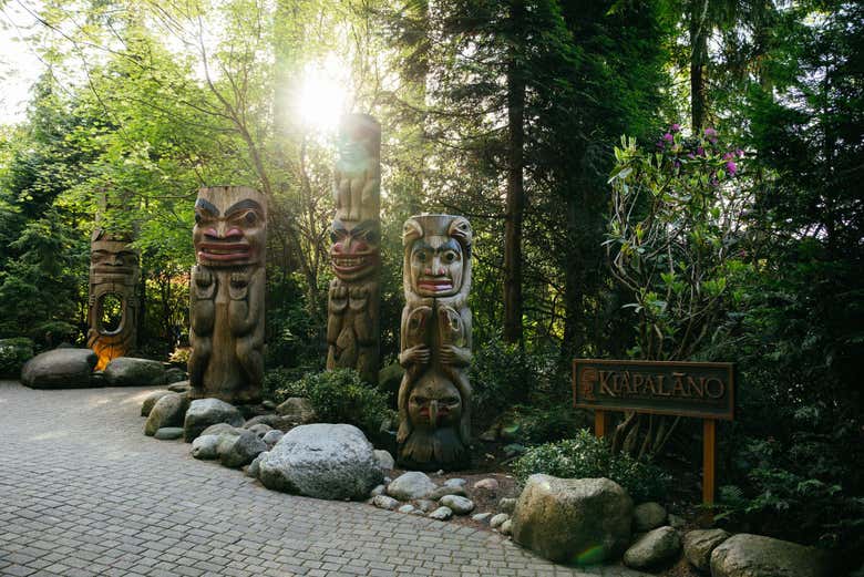 Alcuni dei totem del parco