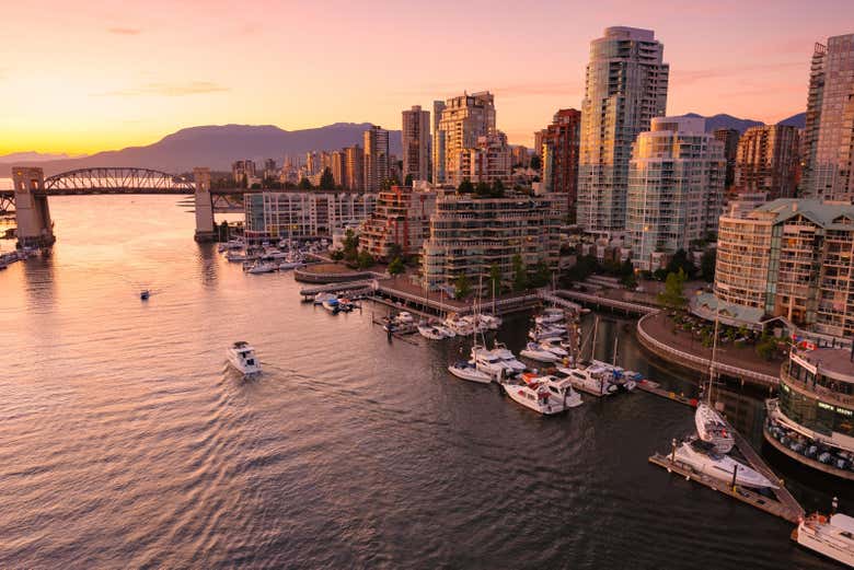 A sunset in Vancouver
