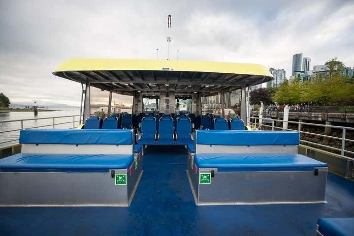 Seating on the boat's deck