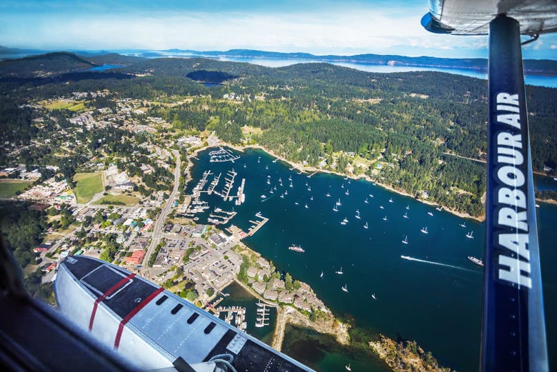 The view from the seaplane