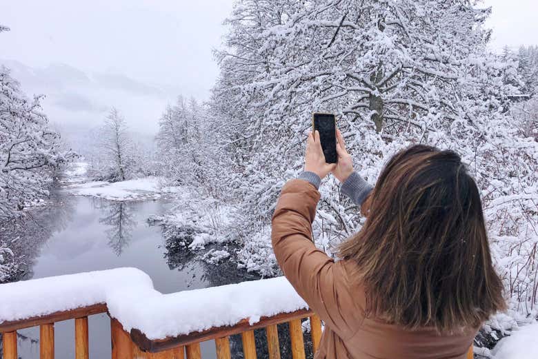 Immortalando il paesaggio innevato