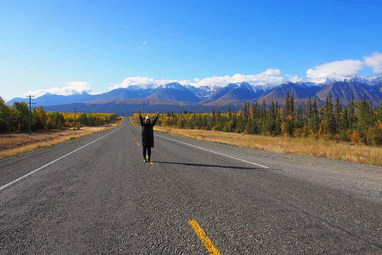 Foto scattata su una delle strade del Parco di Kluane!