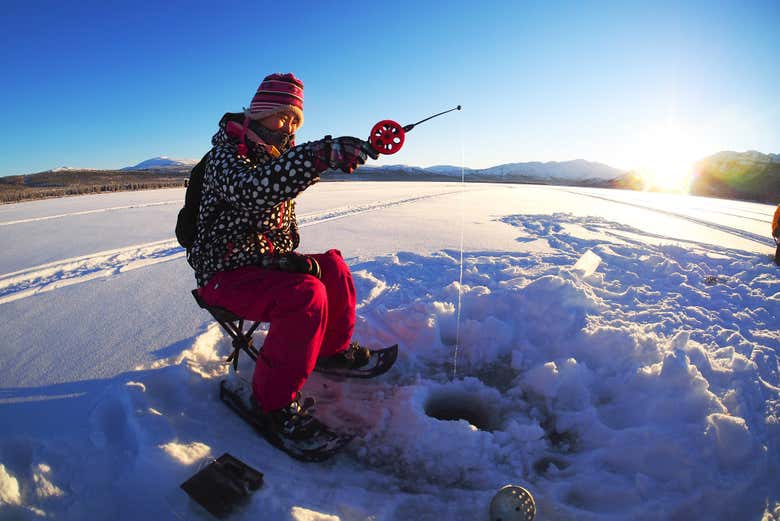 Avete mai provato la pesca sul ghiaccio?