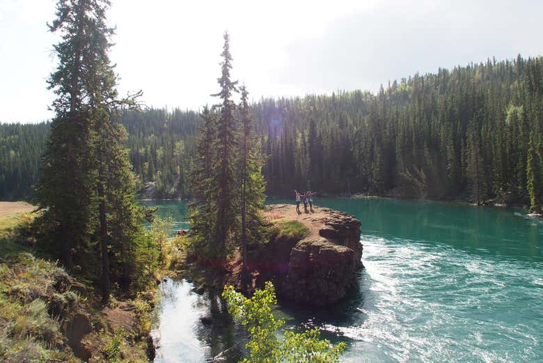 ¡Estaréis en el río Yukon!