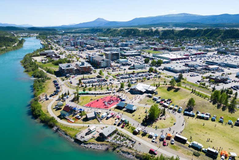 Vista aérea de Whitehorse