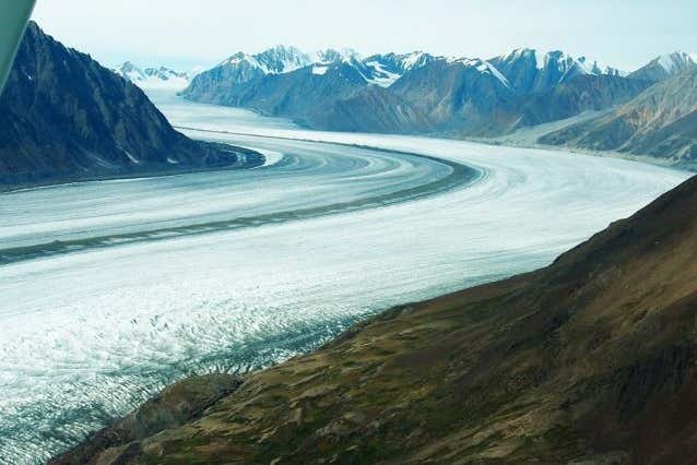 Vistas de las montañas de Kluane