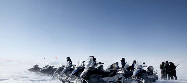 Aventura de moto de neve