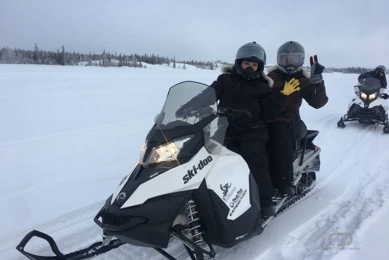 Traversez les paysages enneigés de Yellowknife