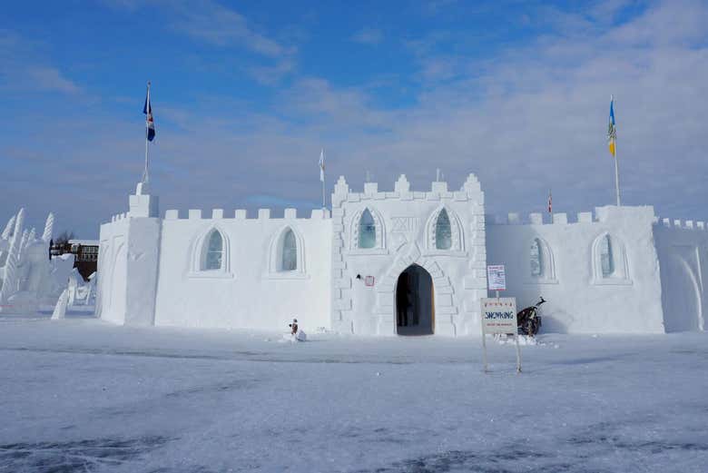 Castillo de hielo de Yellowknife