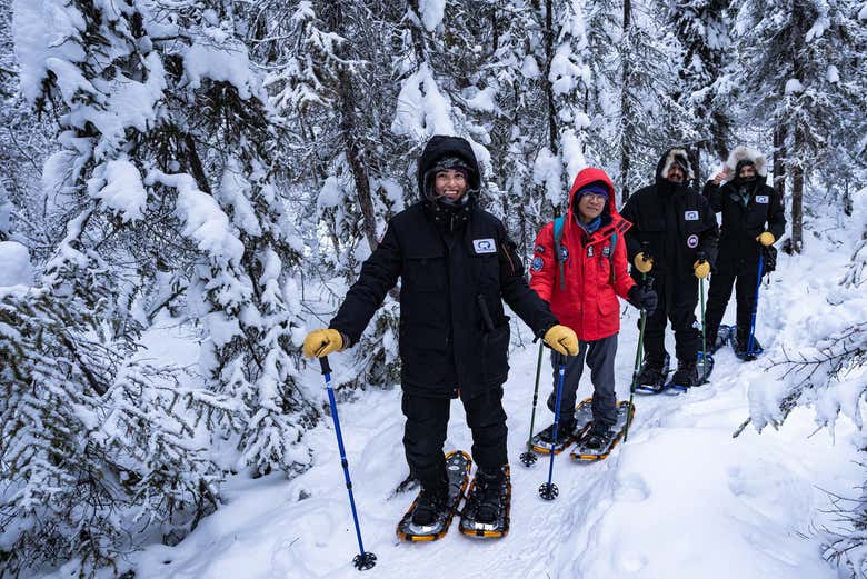 Ruta con raquetas de nieve por Great Slave
