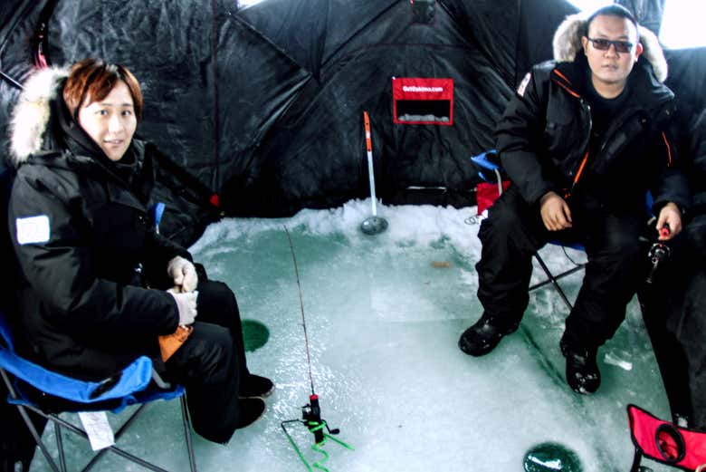 Pêche sur glace au Canada