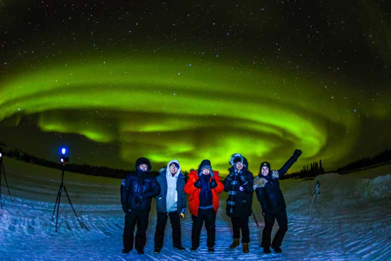 Aurora boreal en Canadá