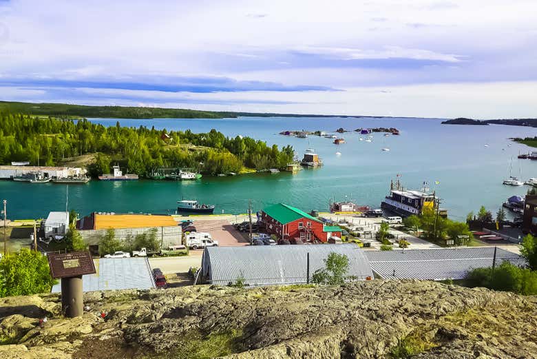 Vistas del lago Great Slave