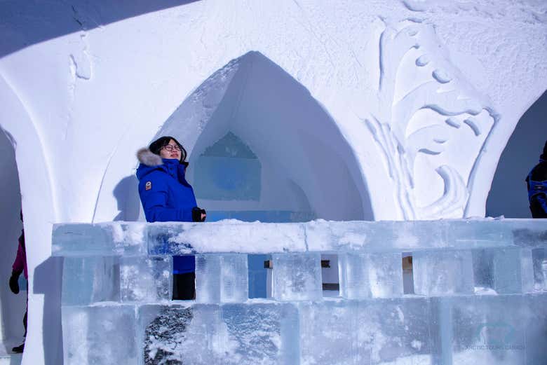 Castillo de hielo en Yellowknife