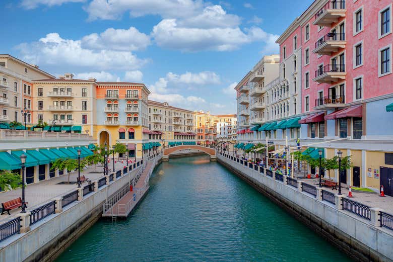 Los canales de estilo veneciano de Doha